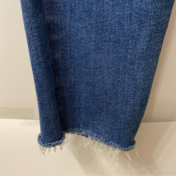 Rails The Larchmont High Rise Skinny Blue Raw Hem Jeans 28 - Picture 7 of 13